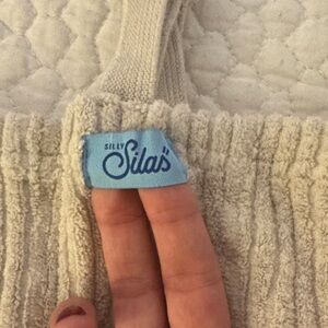 Cream Kids Off-the-Shoulder Sweater